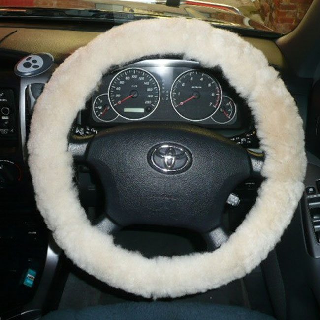 Sheepskin Steering Wheel Cover