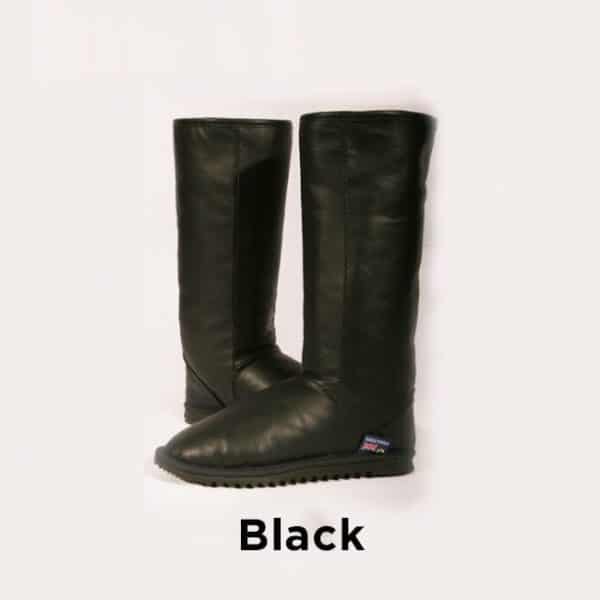 Black Tall Leather Ugg Boots Perth