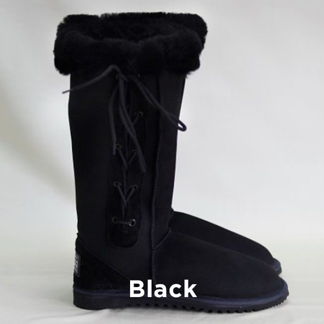 Tall Lace-Up Ugg Boots - Eagle Wools 
