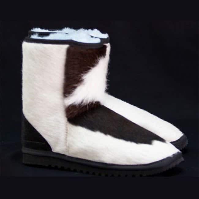 Cow Hide Ankle Ugg Boots - Eagle Wools